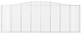 10 db íves horganyzott vas gabion kosár 400x30x140/160 cm