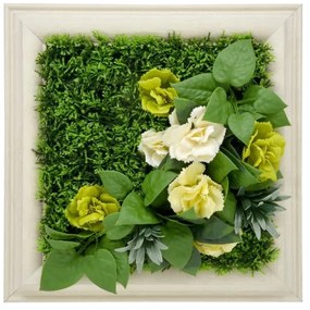 Lizantusz műanyag zöldfal 30x30 cm