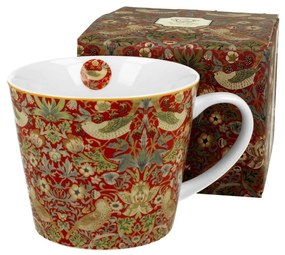 Porcelán nagy bögre William Morris Strawberry Thief Red 610 ml