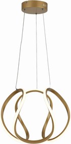 Gömb alakú modern arany Led lámpa Clarence étkezőbe az asztal fölé