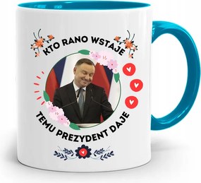 Duda András Kék Elnöki Bögre Neked, fényképes nyomattal