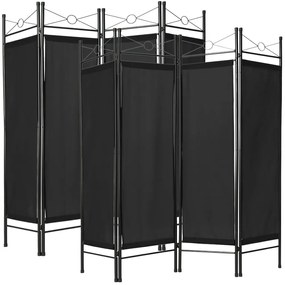 tectake 401832 2 paraván 180x160x2,5cm - fekete