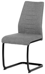 Scaun cu țesătura gri cu baza de sanie. DCL-438