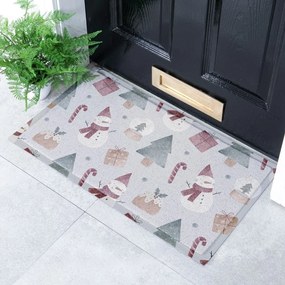 Lábtörlő karácsonyi mintával 40x70 cm Snowman – Artsy Doormats