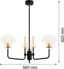 Argon RAVELLO 6166 Csillár 3x15W/E27 IP20
