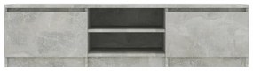 betonszürke szerelt fa TV-szekrény 140 x 40 x 35,5 cm