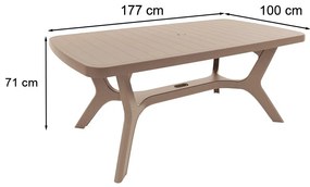 Balorca 6+1 kerti bútor garnitúra szett