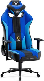 Gamer szék szövet kék-fekete King Size: Diablo X-Player 2.0 Frost Black
