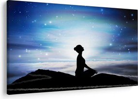 Meditáló nő képe (90x60 cm)