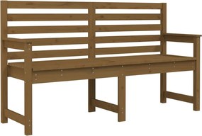 vidaXL mézbarna tömör fenyőfa kerti pad 159,5x48x91,5 cm