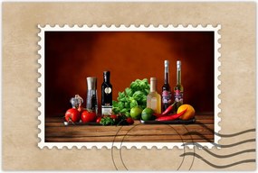 Poszterek 120x80 Zöldségek Gyümölcsök Fűszerek