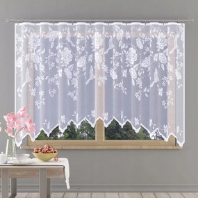 Jacquard készfüggöny Kesja 200x250 cm szett fehér