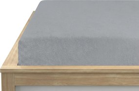Mikroszálas gumis lepedő MOLTON szürke 90 x 200 cm