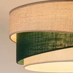 Brilagi - ARROW kábeles függőlámpa 1xE27/60W/230V Ø 45 cm bézs/zöld/fehér
