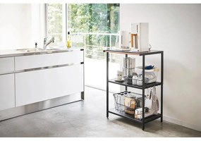 Matt fekete acél polcos állvány 60x90x46,5 cm Tower – YAMAZAKI