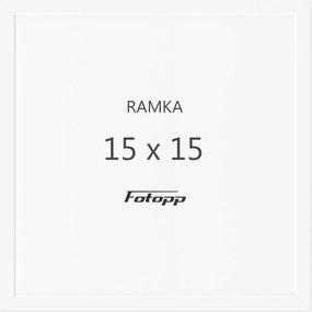 Négyzet alakú képkeret Fehér 15x15 négyzet