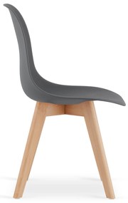 Sötétszürke KITO szék bükkfa lábakkal