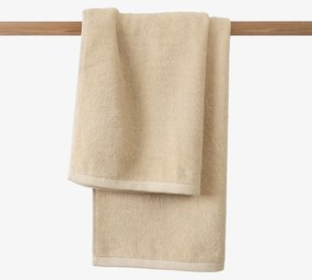 Goldea bordűr nélküli frottír törölköző és fürdőlepedő soft – bézsínű 50 x 100 cm