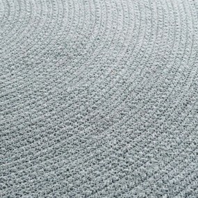 Világosszürke kerek szőnyeg ø 90 cm Pompomparty – douceur d'intérieur