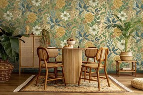 Holden Decor Wanderlust Clematis arany virágos vlies tapéta – 92060