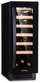 Vinovilla 20, beépített borhűtőszekrény, 50 l / 20 palack, üvegajtó, rozsdamentes acélból készült