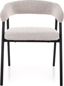 Étkezőszék KATANA fekete lábakkal, szürke