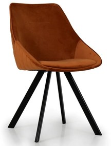 Ritz design szék, rozsdavörös