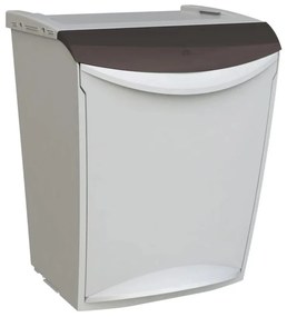 Denox Ekosystem Hulladékgyűjtő edény válogatotthulladékhoz 25 l, szürke - mix