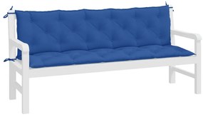 2 db kék oxford szövet kerti padpárna 180 x 50 x 7 cm
