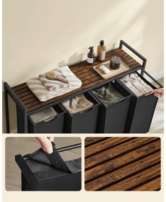 REX mosókosár barna/fekete