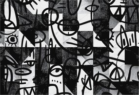 Flizelin tapéta Flizelin Fali Prémium Rajzos káosz 152x104