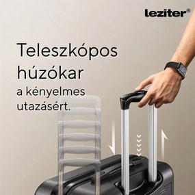 TraveLux Pro kabinbőrönd keményfedeles levehető kerékkel 50x40x20 cm szürke