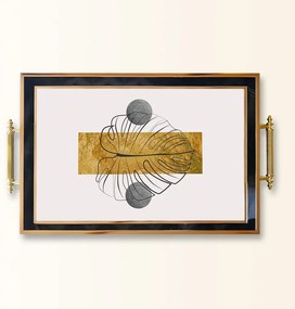 Üveg tálca, 38×24 cm – TPA9832