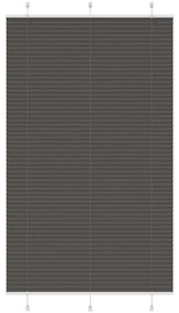 pliszírozott redőny fekete 120x200 cm szövetszélesség 119,4 cm