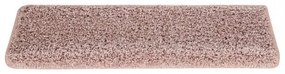 15 db fehér-rózsaszín lépcsőszőnyeg 65x21x4 cm