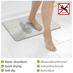 Világosbarna kovaföld fürdőszobai kilépő 39x60 cm Puna – Wenko