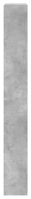 betonszürke cipőszekrény 4 kihajtható fiókkal 80x21x163,5 cm