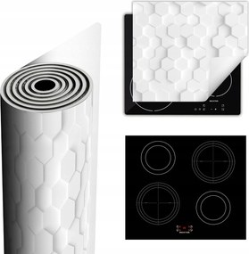 Tűzhelyvédő Szőnyeg Több Helyet Biztosít 60x52 fehér 3D