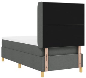 Boxspringágy Matrac 100x200 cm Világosszürke Anyag