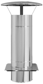 Kémény Kiterjesztés Ezüst 35 x 35 x 65 cm Rozsdamentes acél