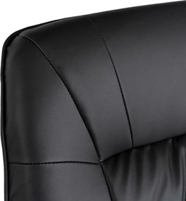 Forgó masszázsfotel fűtéssel fekete műbőr – WEST