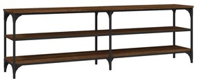 barna tölgy színű szerelt fa TV-szekrény 160 x 30 x 50 cm