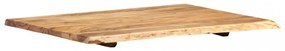 tömör akácfa asztallap 80 x (50-60) x 2,5 cm