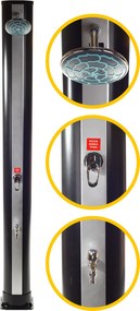 Kerti szolár zuhany Hawaj Fantasy Rain 35 l | fekete/ezüst