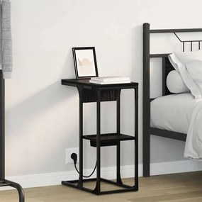 Éjjeli asztal Fekete tölgy 41.5 x 26 x 60.5 cm Faanyag
