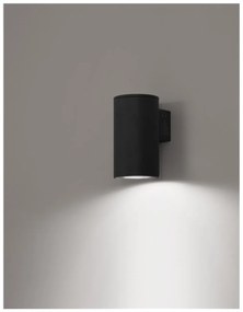 Nova Luce kültéri fali lámpa, fekete, 3000K melegfehér, beépített LED, 1x10W, 600 lm, 9010008