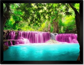 Poszterek keretben 40x30 Színes tájkép Vízesés