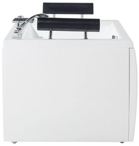 Fehér whirlpool masszázskád LED világítással 172 x 83 cm MONTEGO Beliani