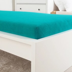 4Home Ideal frottír lepedő zöld türkiz, 90 x 200 cm, 90 x 200 cm