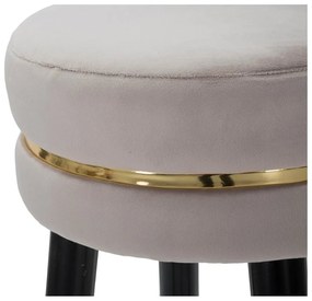 Világosszürke kárpitozott bárszék (ülésmagasság 74 cm) Paris – Mauro Ferretti